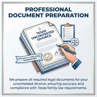 Professional divorce document preparation
